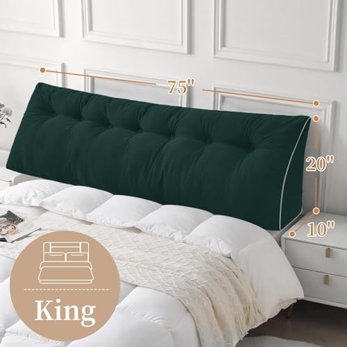 Sasttie Headboard Pillow King, Wedge Pillow Headboard - Image 5