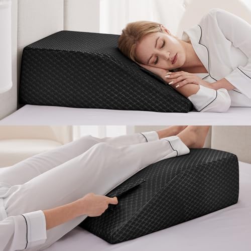 Ruqmuis Leg Elevation Pillow for After Surgery, 8inch Foam Leg Elevating Pillow - Image 2