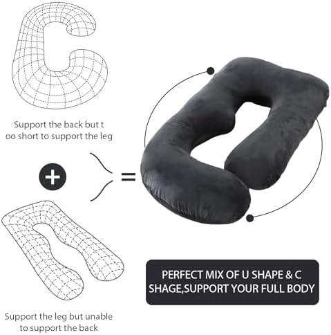 BATTOP Pregnancy Pillows for Sleeping- U Shaped Full Body Maternity Pillow - Image 5