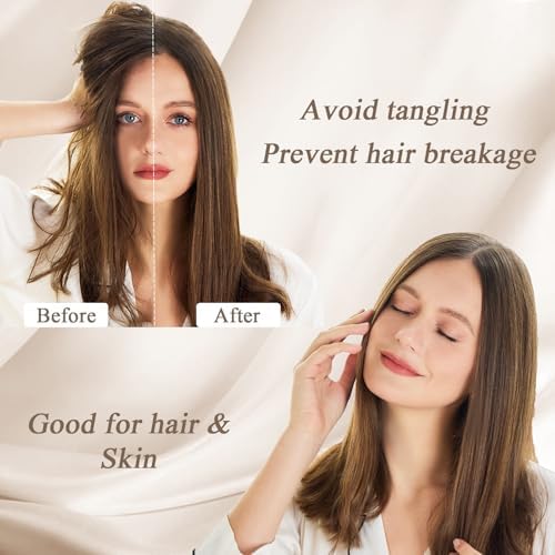 Vielit King Satin Pillowcase for Hair 4 Pack, Similar to Silk Pillow Cases - Image 3