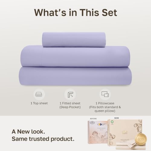 California Design Den Organic Cotton Twin XL Bed Sheets Set - Image 3