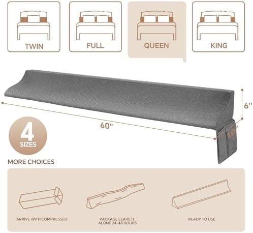 EUHAMS Queen Size Bed Wedge Pillow - Image 4