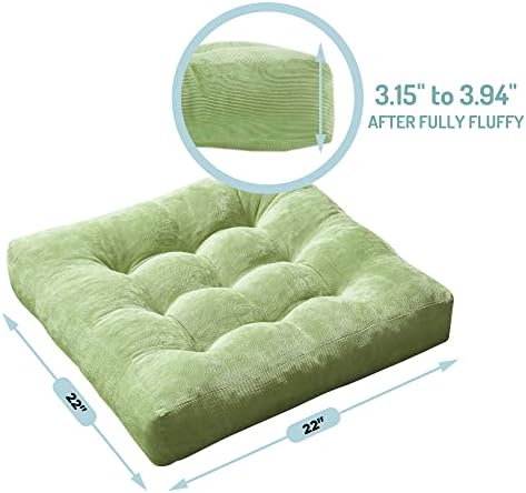 Floor Pillows Set of 6, Large Meditation Cushion - Image 5