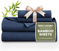Love's cabin 4 Piece California King Size Sheet Set, 100% Rayon Derived from by Lovescabin