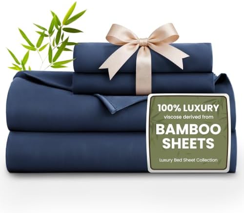Love's cabin 3 Piece Twin Sheet Set, 100% Rayon Derived from Bamboo, Cooling & by Lovescabin
