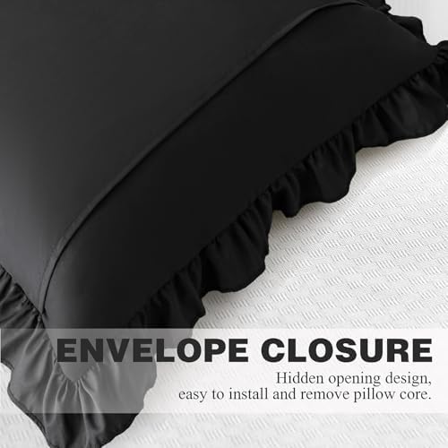 KKJIAF 2 Pack Ruffle Pillow Cases 18x18 Inches - Image 6