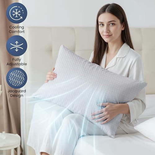Utopia Bedding Shredded Memory Foam Pillows, Cooling Pillow, 2 Pack - Image 4