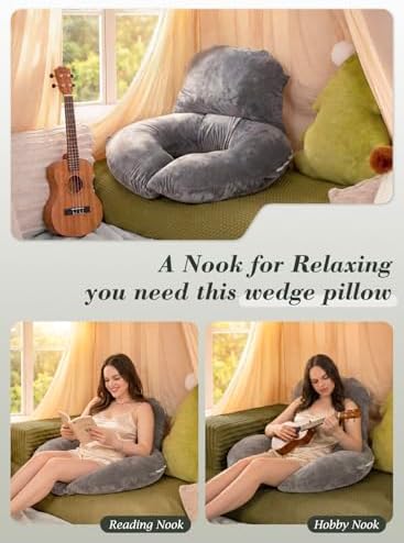 INSEN Wedge Pillow Set for Sleeping and After Surgery, Use for Acid Reflux - Image 5