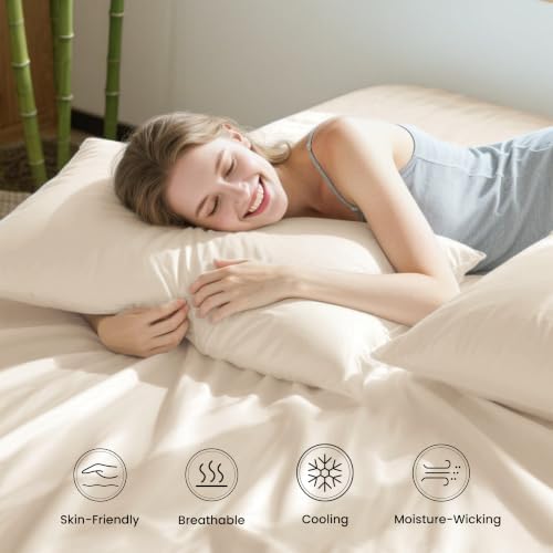 Love's cabin 4 Piece Full Size Sheet Set, 100% Rayon Derived from Bamboo - Image 5