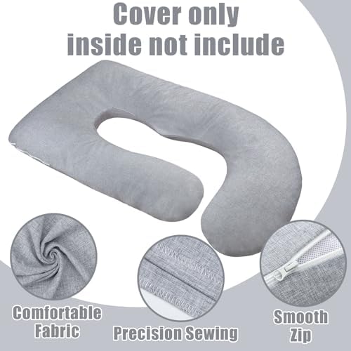 TANOFAR Pregnancy Pillow Cover J Shaped - Image 2