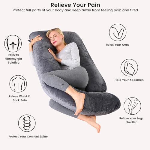 Pregnant Pillows for Sleeping, 70 Inch u Shaped Pillow Maternity Pillow - Image 3