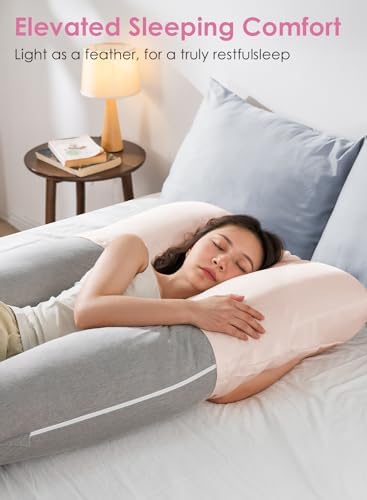 QUEEN ROSE Pregnancy Body Pillow Cover, Satin Cooling Pillowcase - Image 3
