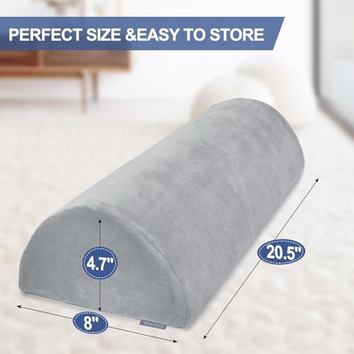 Knee Pillow for Back Sleeping, Memory Foam Bolster Pillow for Legs, Under Knee - Image 5