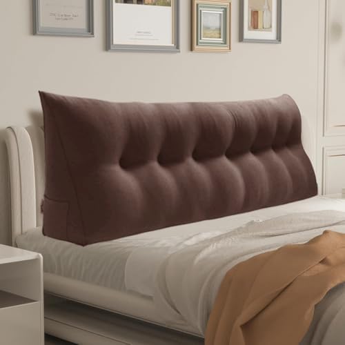 WOWMAX Bed Wedge Headboard Pillow King Reading Pillow Sitting in Bed by WOWMAX