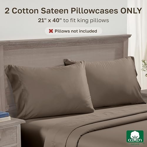 California Design Den 600 TC Set of 2 King Pillow Cases - Image 3