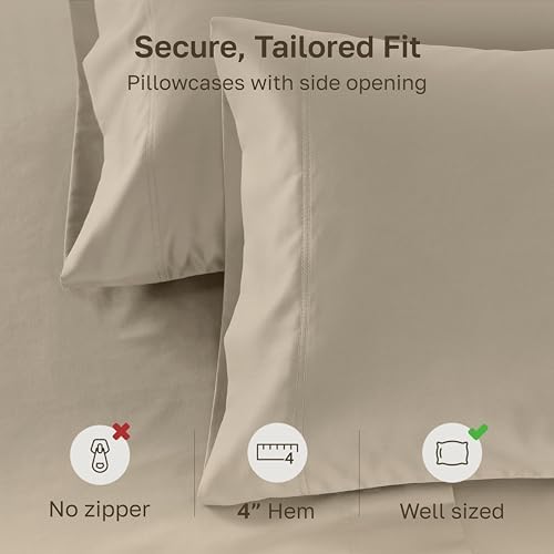 CALIFORNIA DESIGN DEN Luxuriously Soft Hotel Quality 600 Thread Count, 100% - Image 4