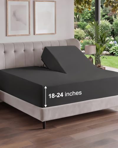 CGK Linens Extra Deep Flex Top Split Head King Fitted Sheet Only by CGKUnlimited