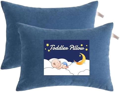 NTBAY Toddler Pillows, Denim Blue by NTBAY