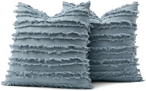 MIULEE Boho Linen Striped Throw Pillow Covers 18x18 - Image 7
