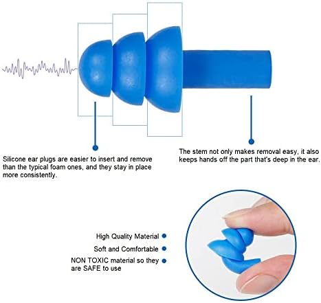 10 Pair Soft Silicone Reusable Washable Ear Plugs - Image 3