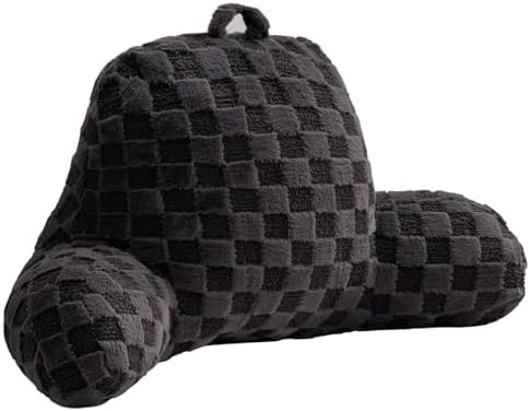 Aimuan Reading Pillow Checkered Bed Rest Wedge Backrest Checkerboard Pillow by AIMUAN