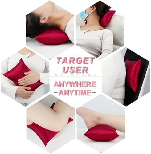 Silky Satin Small Knee Pillow for Side Sleepers, Soft Leg Pillows Relief from - Image 7