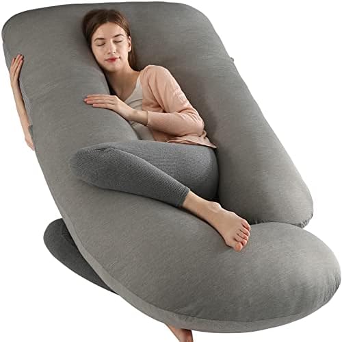 Elover U Shaped Pregnancy Pillow, Full Body Maternity Support by Elover