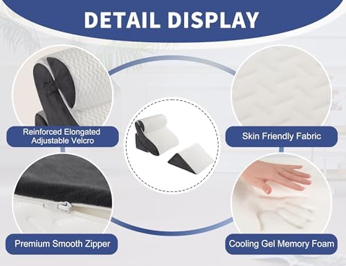 4PCS Orthopedic Bed Wedge Pillow Set - Image 4