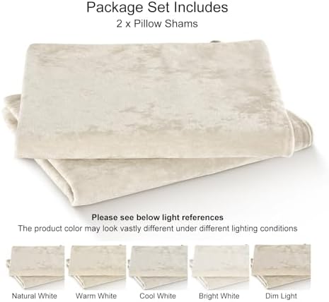 PHF Truly Velvet Pillowcases Standard Size 20" x 26", No Insert - Image 6