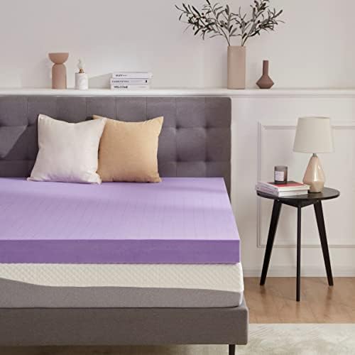 SINWEEK 4 Inch Gel Memory Foam Mattress Topper, Twin XL Size by SINWEEK