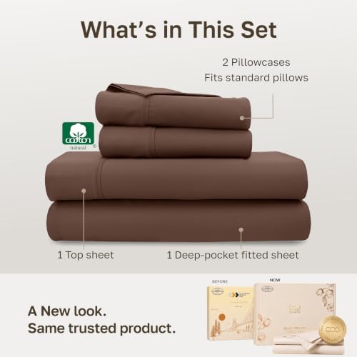 California Design Den Soft 100% Cotton Sateen Full Deep Pocket Sheet Sets - Image 3