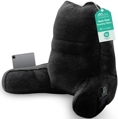 Sasttie Reading Pillow for Bed, Back Pillow for Sitting Up by SASTTIE