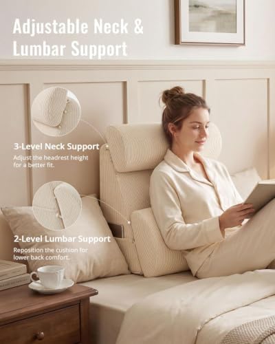 Blissful Diary Reading Pillow, Wide Backrest - Image 3