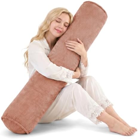YZ HOME Corduroy Bolster Pillow, Long Pillow by YZHOME