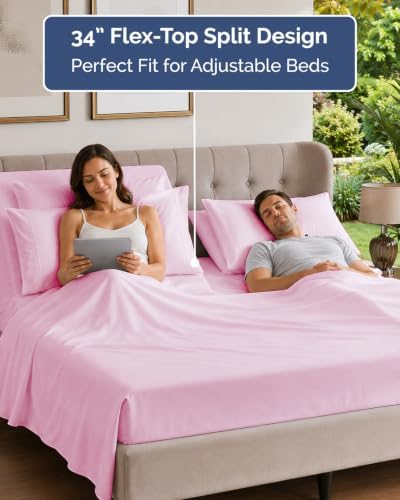 Flex Top Split Head King 6 Piece Sheet Set - Image 3