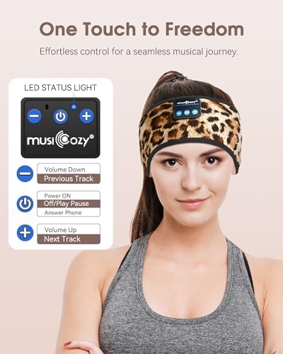 MUSICOZY Sleep Headphones Bluetooth Headband Headphones - Image 5