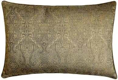 Antique Gold Decorative Lumbar Pillow Cover 12" x 16" | Pack of 2 Contemporary by TheHomeCentric