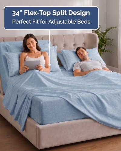 Extra Deep Flex Top Split Head King Sheet Set - Image 3