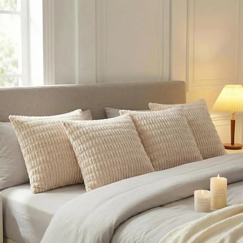 Fancy Homi 4 Packs Decorative Throw Pillow Covers - Image 3