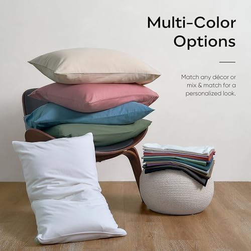 JELLYMONI 100% Washed Cotton Pillowcases, Envelope Closure 2-Pack - Image 7