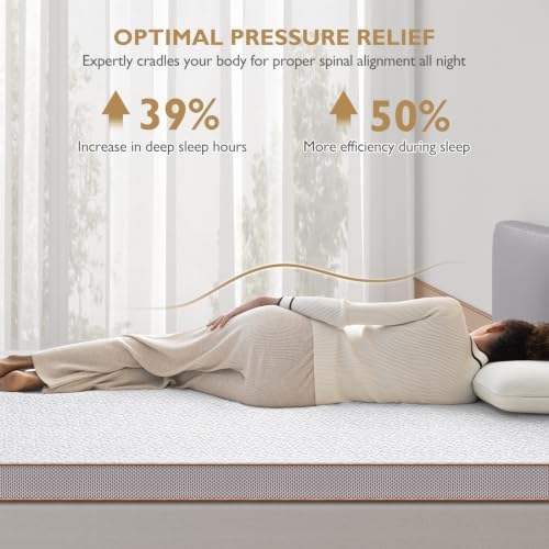 BedStory 4 Inch Memory Foam Mattress Topper Full Size, Gel Infused Comfort - Image 2