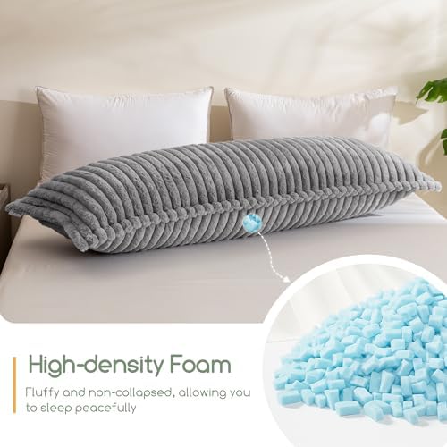 HIGOGOGO Memory Foam Body Pillow, Thickened Large Long Bed Pillow - Image 5