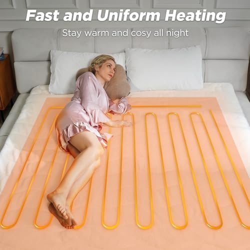 Templewet Heated Mattress Pad Twin Size, Bed Warmer Pad, Machine Washable - Image 5