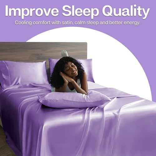 MR&HM Satin Pillowcase 2 Pack, King Size 20"x40" - Image 4