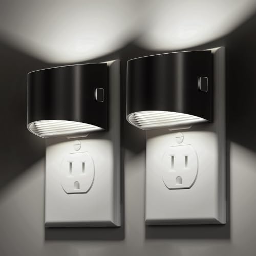 L LOHAS LED Night Lights Plug into Wall, Dimmable Night Light 2 Pack by LLOHASLED