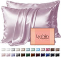LYSHIN Silk Pillow Cases 2 Pack Standard Size by LYSHINSILKPILLOWCASES