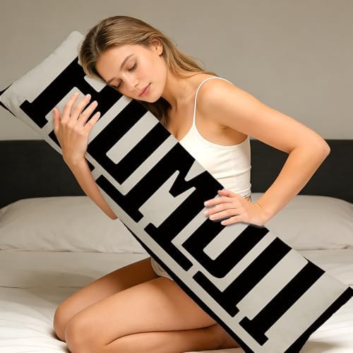 Black and Beige Howdy Western 20x54 Body Pillow Cover, Western Home Room Decor - Image 5