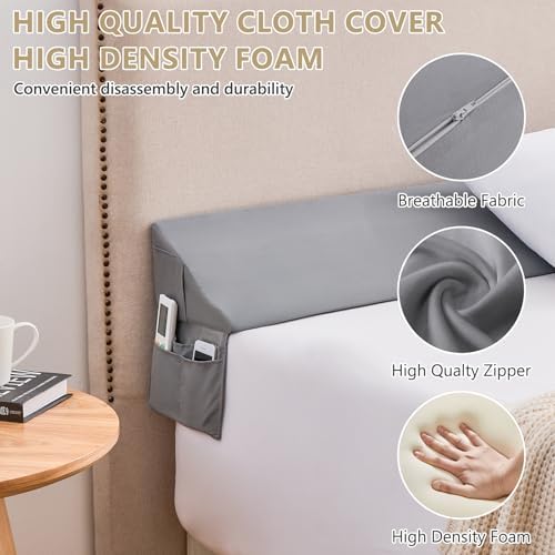 Bed Wedge Pillow for Headboard Gap Filler Full - Image 3