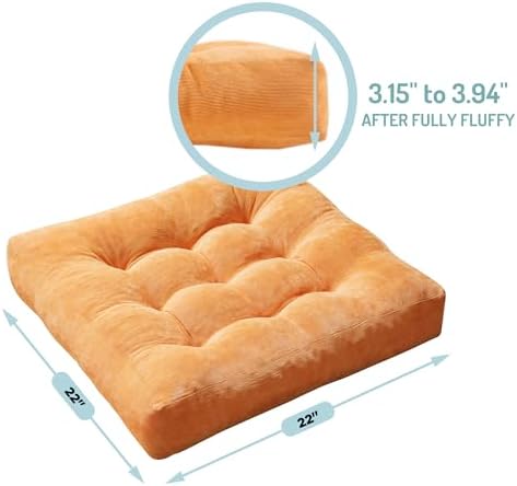 Floor Pillows Set of 6, Large Meditation Cushion - Image 5