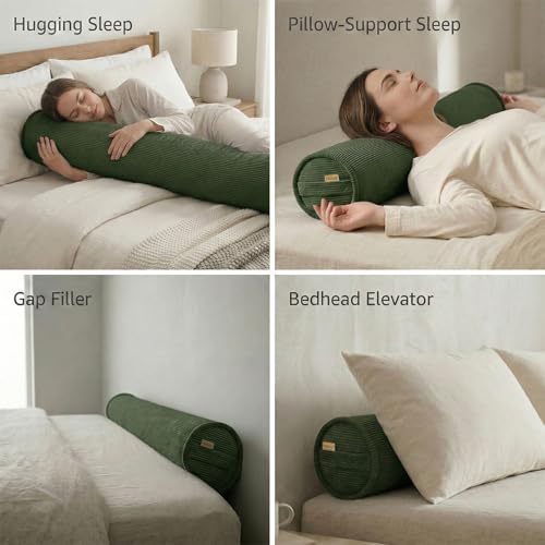 Cuddle Pillow – Corduroy Long Body Pillow - Image 6